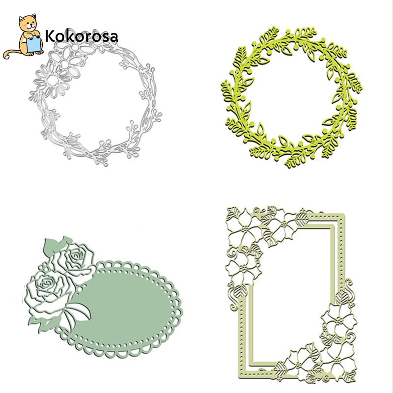 Kokorosa Steel Branches Leaf Metal Cutting Dies Craft Dies Scrapbooking Stencil Paper Card Decorative Craft Diecuts