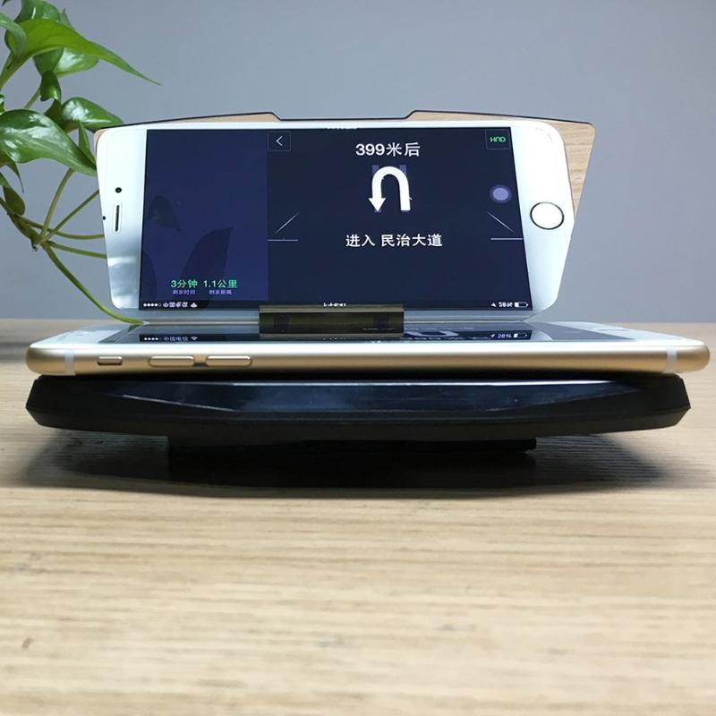1Pcs Car GPS Navigation Bracket Universal Car HUD Head Up Display Speed Warning For Smart Mobile Phone Car Stand Folding Holder