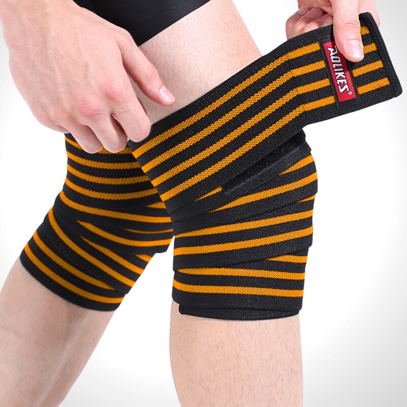 1 pc Knie Mouwen Wrap Elastische Nylon Been Riem Protector Fitness Squat Sportkleding Accessoires