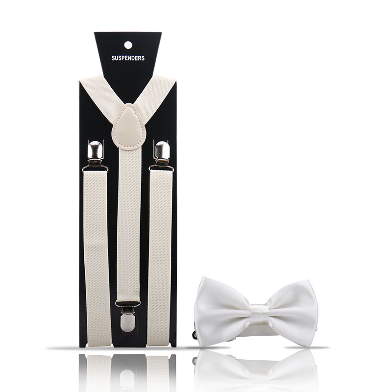 Adult Men's Suspenders And Bow Tie Two Pcs Set Harness Man For Pants Gentleman Suit Accessories Wedding Business