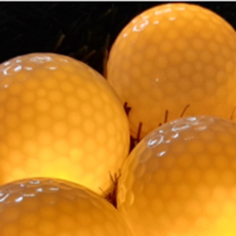 Pelotas de Golf fluorescentes de luz nocturna brillante con luz intermitente