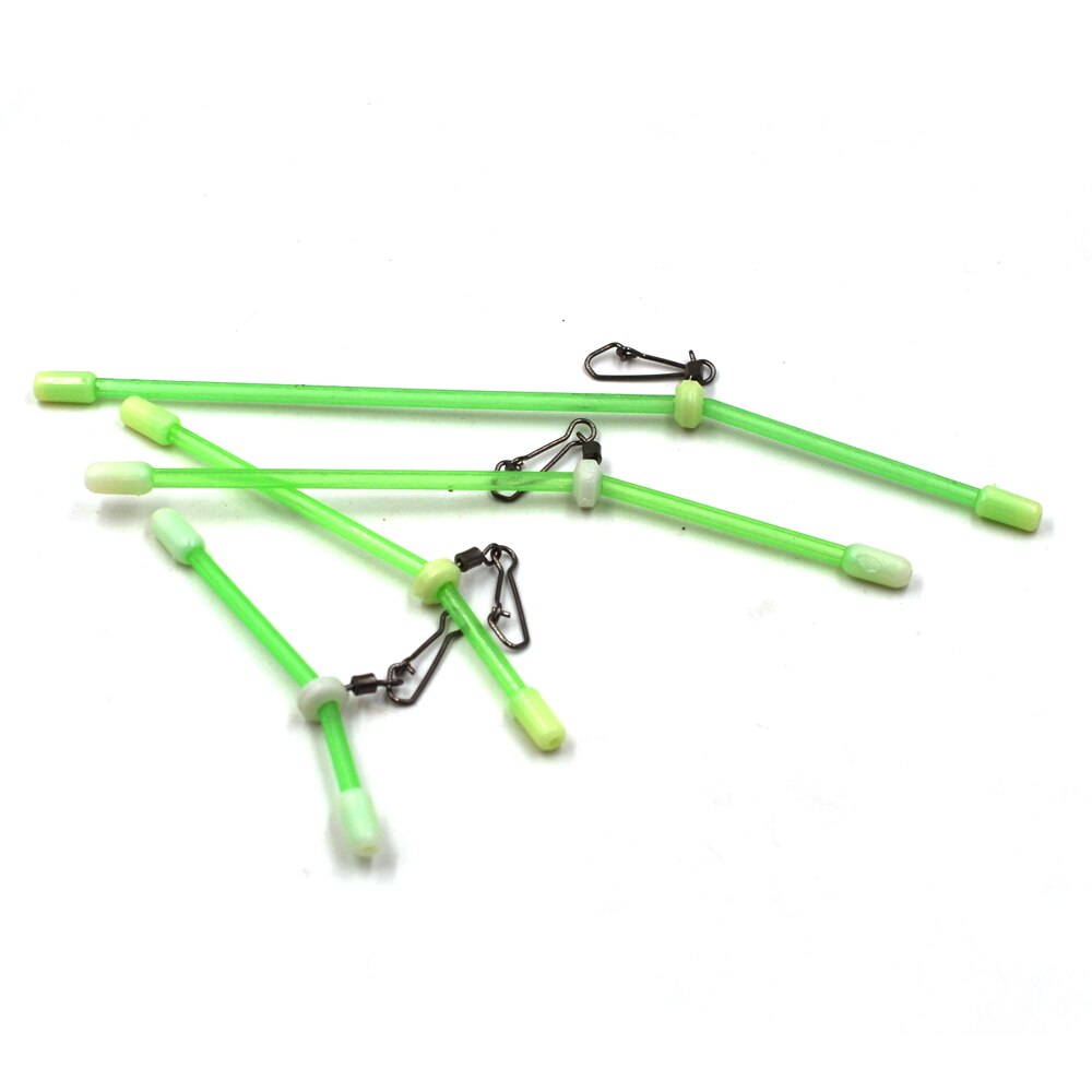 Mnft 12 stk havfiskeri plast lysrør balancebeslag hvid rullende snaplink anti-tangle bomme fiskegrej