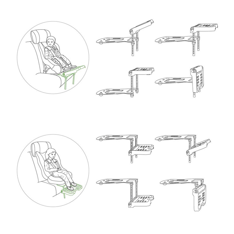 Kinder Auto Sicherheit Sitz Fußstütze Faltbaren Kinderwagen Fußstütze Einstellbare Befestigung Unterstützung Baby Fuß Pedal Rest Halter Zubehör