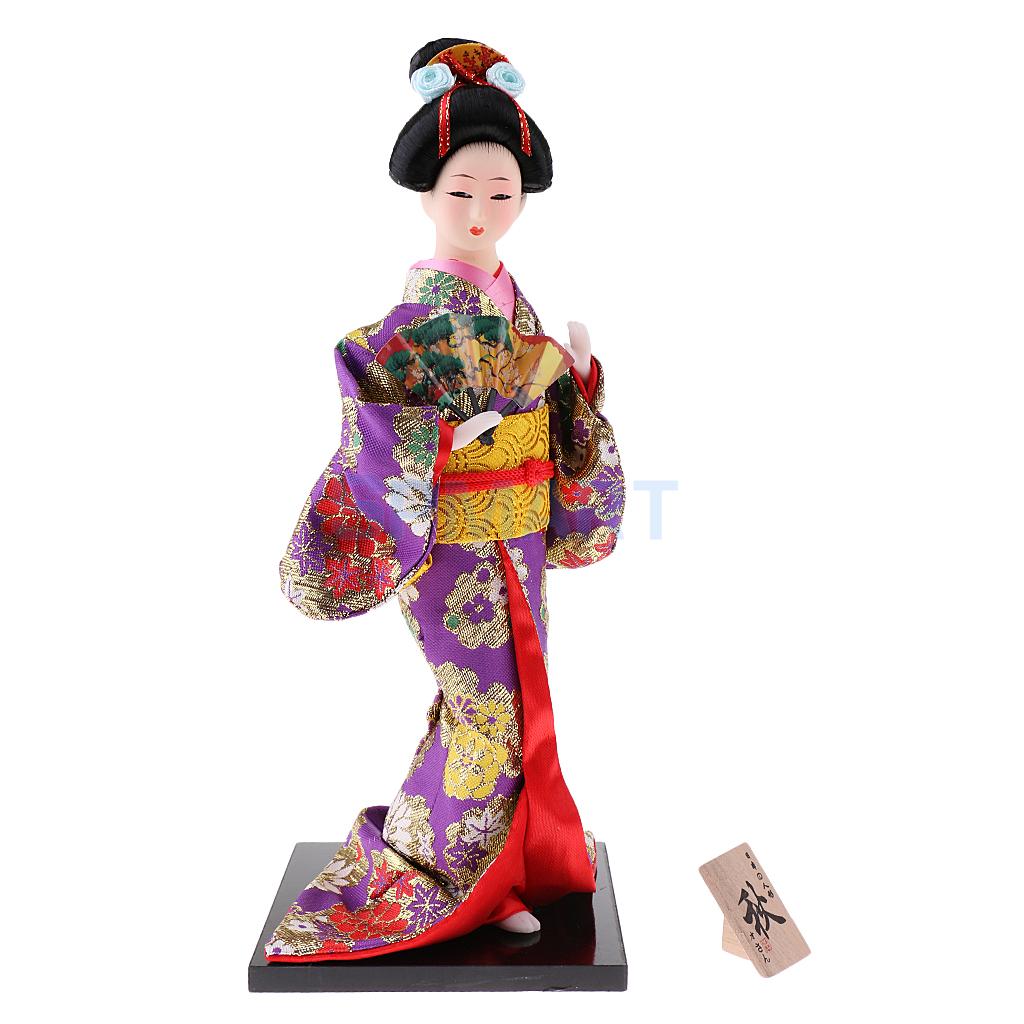 12 '' håndværk udsøgt japansk kimono geisha kabuki dukke til husdekoration udsmykning samlerobjekter håndværk: 5
