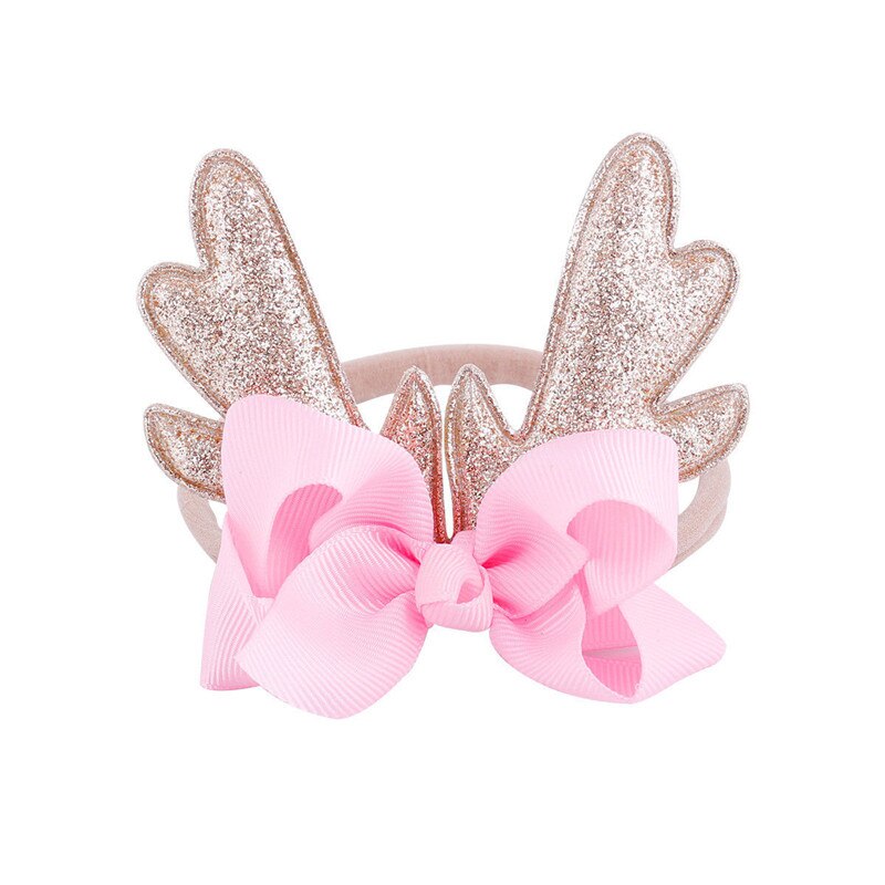 Weihnachten Infant Baby Geweih Stirnband Haar band Dance Ballett 6 Farben Neue Bunte Haar Band Mädchen Bogen Knoten