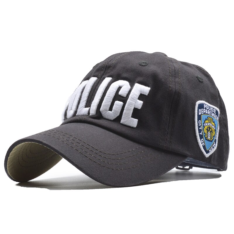 NORTHWOOD Baumwolle Polizei Brief kinder-Baseball-Cap Kinder Snapback Caps Für Jungen Mädchen Kind Hüfte Hop Knochen Hüte: Dark Grau