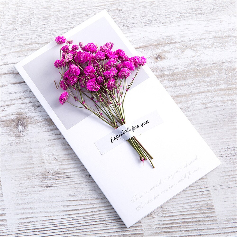 5pcs/set Retro Dry Flower Letter Papers Envelope Wedding Invitation Card Paper Handmade Greeting Card Letter Writing Paper: rose red