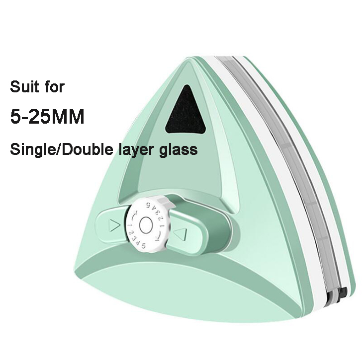 Double Sided Magnet Windows Cleaner Magnetic Glass Wiper Balcony Window Washer Surface Cleaner Window Cleaner Tools: army green