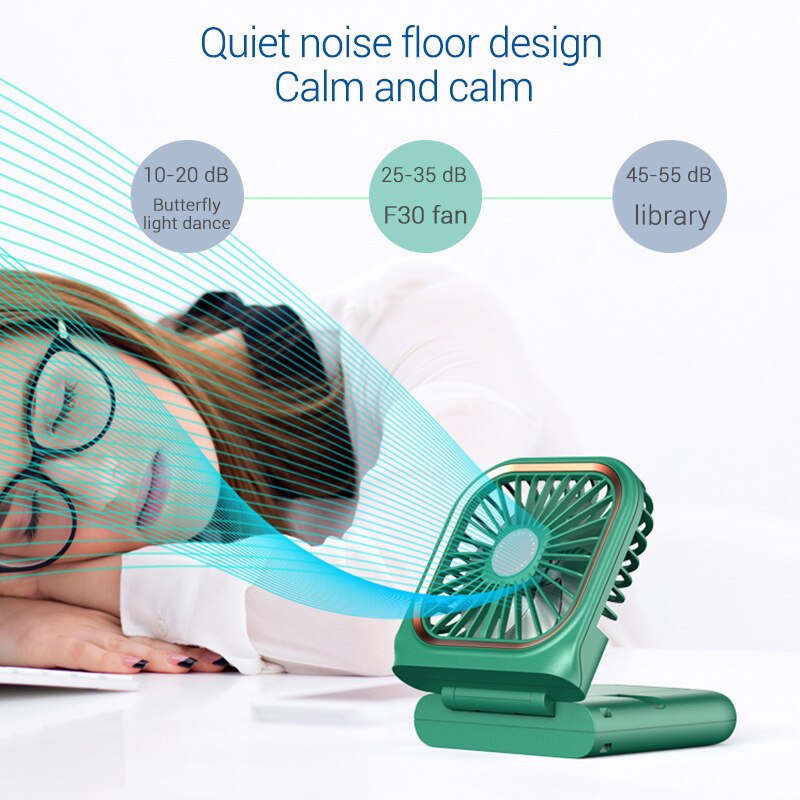 Mini ventilador de cuello con cuello Halter para niños, dispositivo de ventilación portátil con USB, manos libres, plegable, con carga Usb