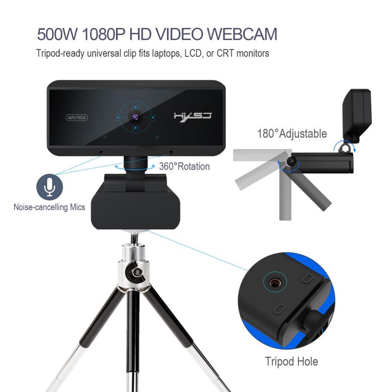 5MP USB 1080P full HD webcam 4k video call webcamera, with microphone auto focus for PC laptop desktop pc full hd 4k webcam