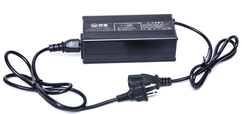 aluminum shell battery charger power adapter with indicator for lead acid battery of electric scooter bike DC 48V 20ah/12ah