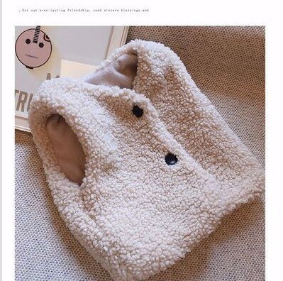 Baby Peuter Baby Meisjes Herfst Winter Baby Dikke Vest Meisjes Jongens Berber Fleece Vest Baby Meisje Winter Kleding 0-24M: Beige / 12m