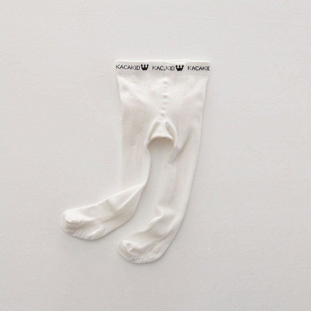 Collants en coton solide et chaleureux | Jolis pantalons collants pour bébés filles et garçons: WHITE / 24M