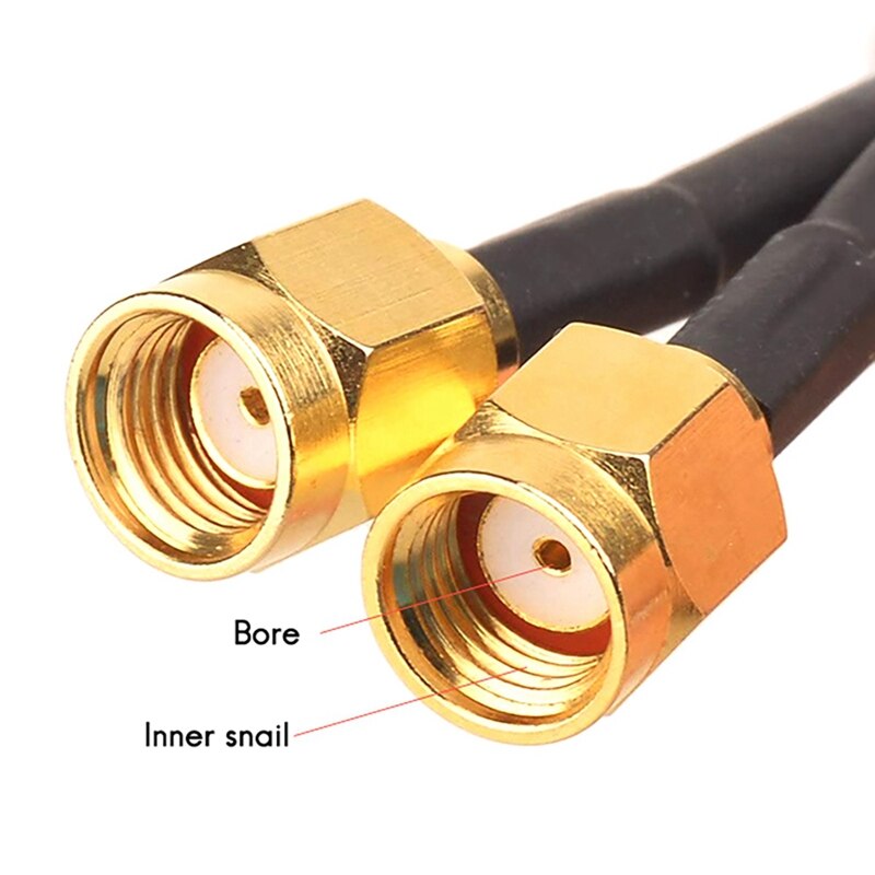 2.4g/5g dualband-antennen mit 6.5ft verlängerungskabeln, 6db magnetische wlan-netzwerkkarten, wlan-sma-antennen