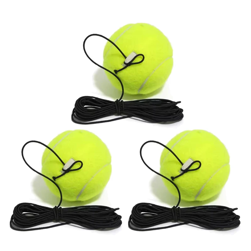 Portable Solo Tennis Trainer Rebound Tennis Ball with String Rope Self Tennis Practice Training Tool for Adults Kids Beginners: Copper