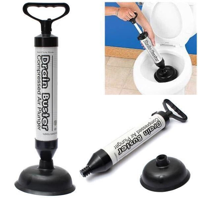 Powerful Manual Drain Buster Strong Plunger Toilet Sewer Dredge Device Inflator Toilet Plungers Vacuum Toilet Dredger pf101204