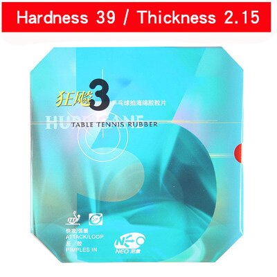 DHS NEO Hurricane 3 table tennis ball rubber ping pang rubber: RED  39   2.15