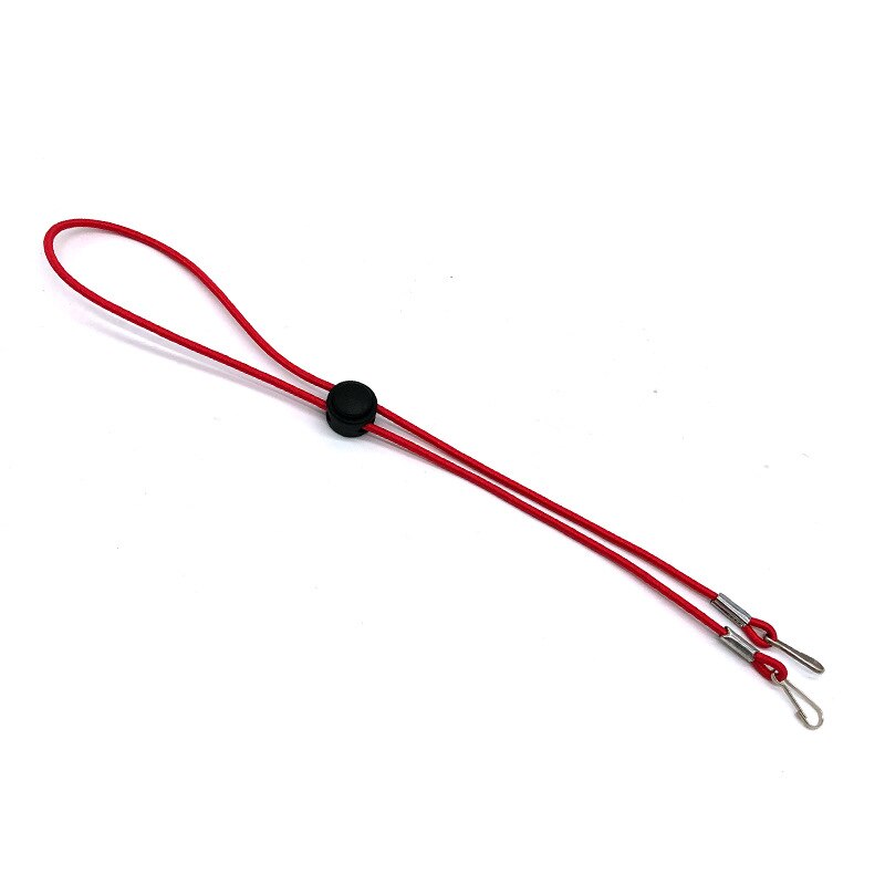 Extensor de máscara facial ajustável, cordão para máscara, com dois ganchos, colar com cordão de suporte: 02 red