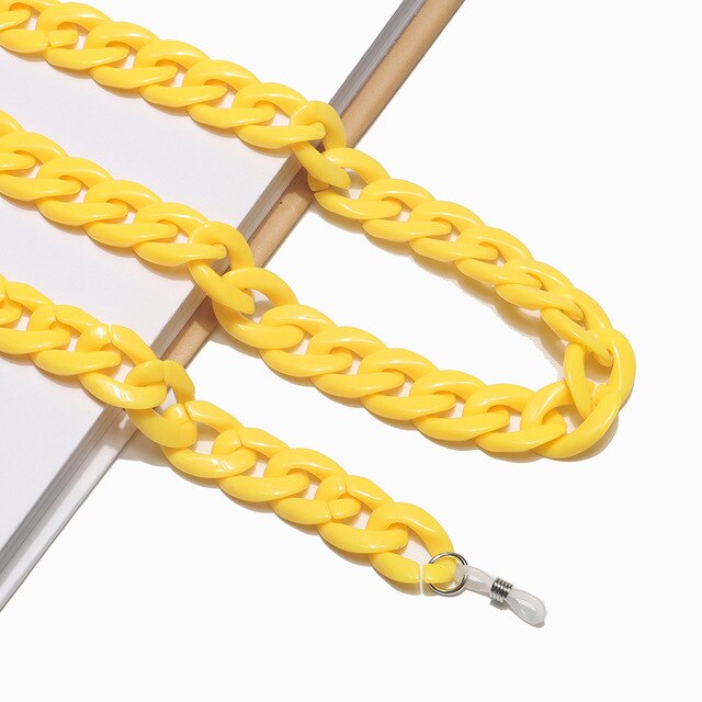 Mode Leesbril Ketting Voor Vrouwen Acryl Zonnebril Kettingen Lanyard Anti-Slip Cord Holder Neck Strap Touw: 20