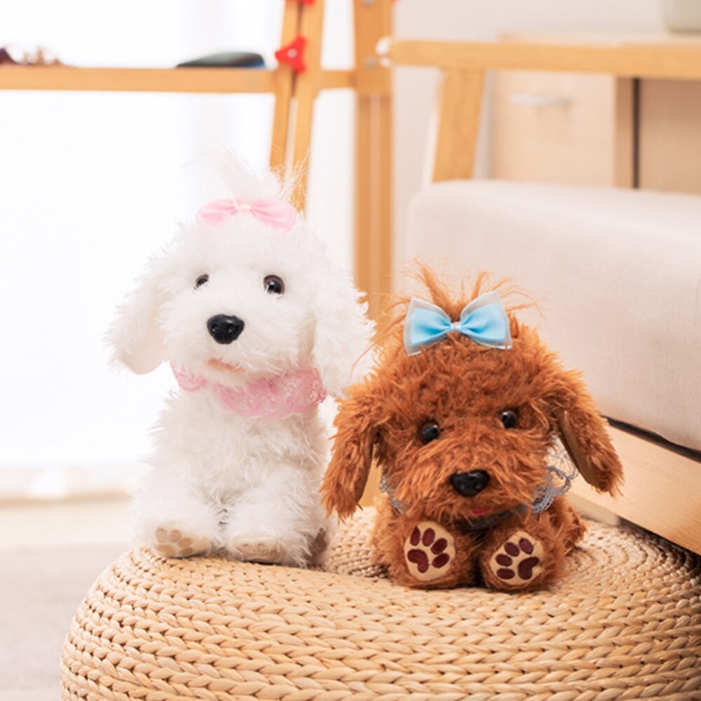 Aboiement pour enfants télécommande éducatif Simulation Teddy chien 8 mouvements Smart peluche jouet d'anniversaire Animal mignon