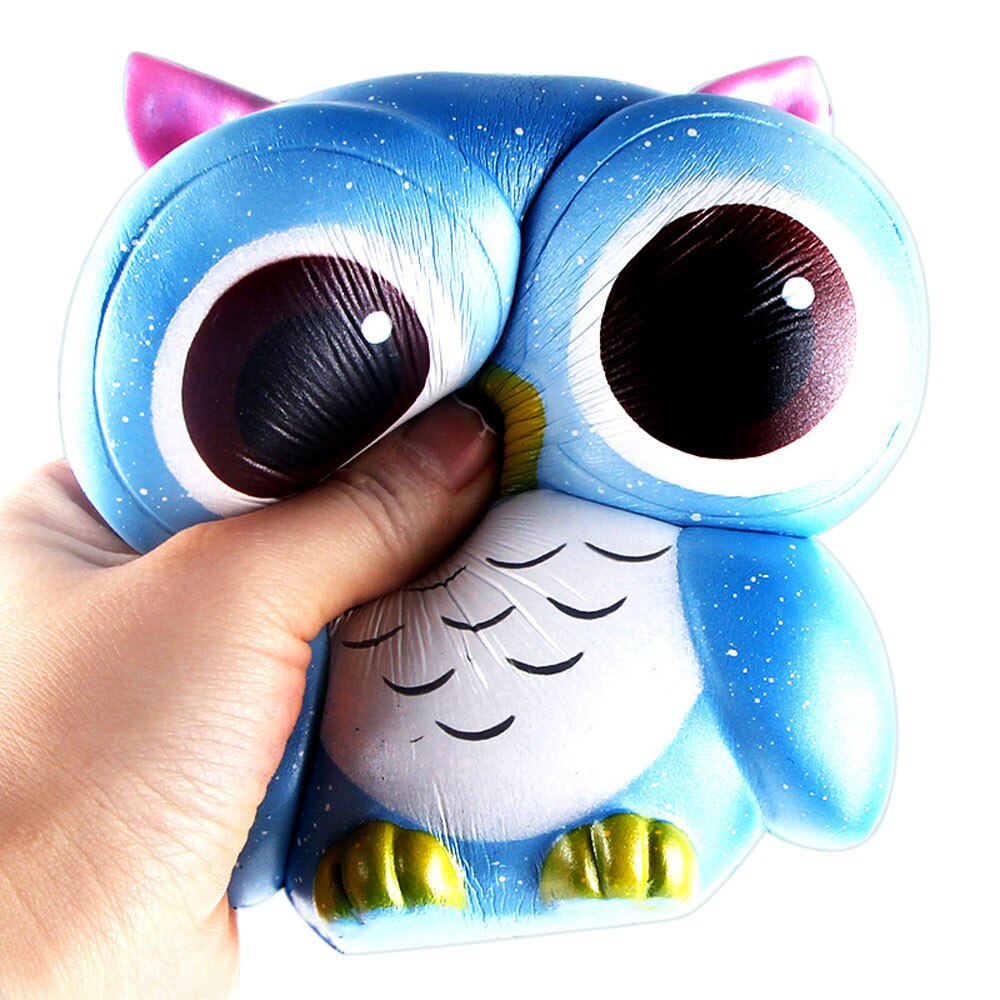 15cm Lovely Galaxy Owl Cream profumato Squish giocattoli a lenta crescita rimbalzo lento giocattolo PU pizzicando sollievo dalla pressione 2021 nuovo regalo di Chirld