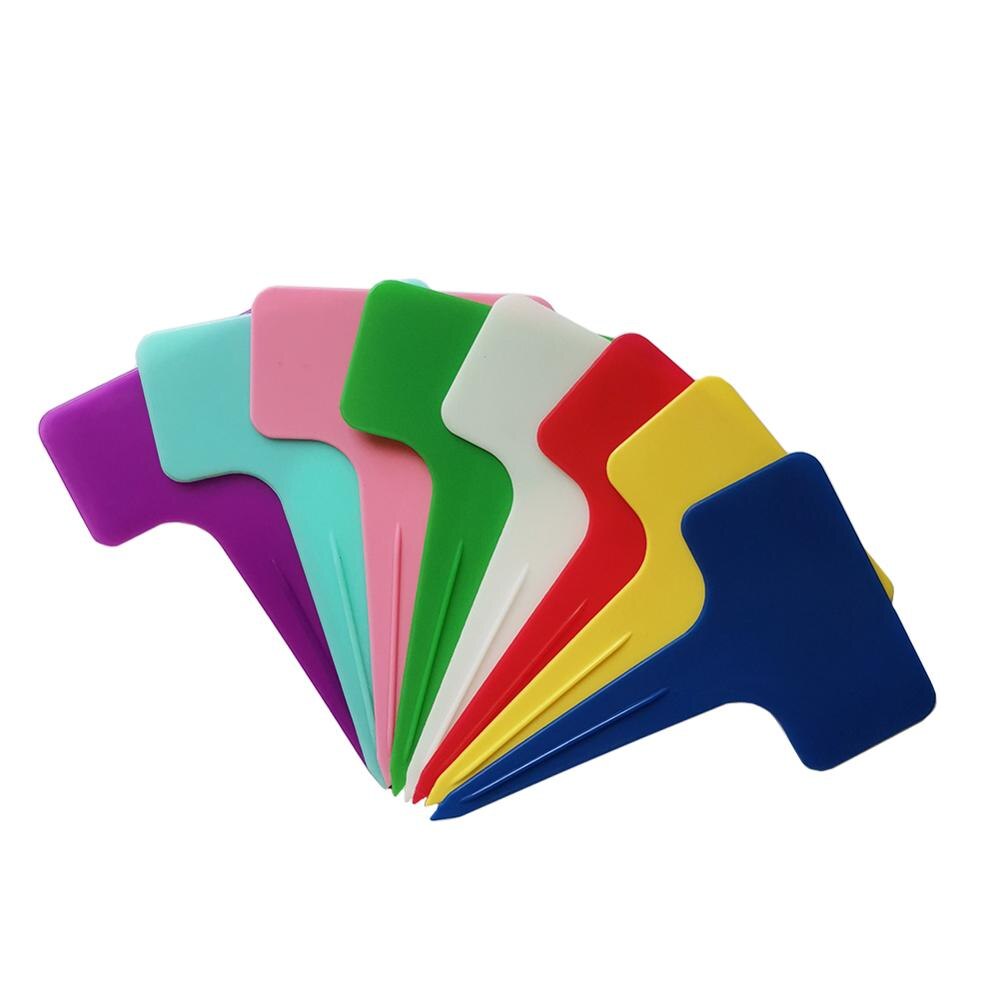 100 sztuk T kształt wodoodporna etykieta ogrodnictwo wysokiej jakości pcv z tworzywa sztucznego roślin przedszkola etykiety doniczka warzyw znacznik tagi