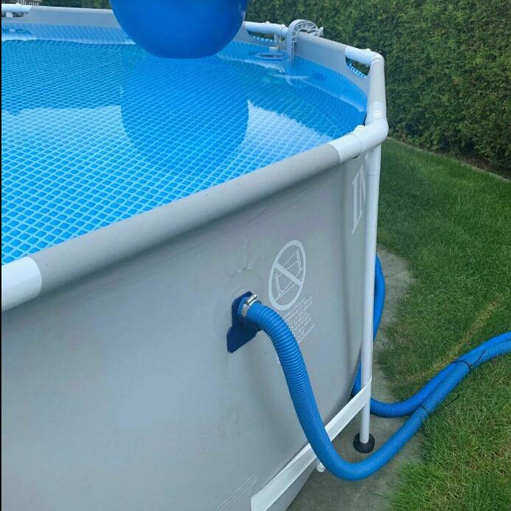 Swimming Pool Pipe Holder Hard ABS Swim Pool Pipe Holder Mount Supports Hose Outlet with Cable Tie Porta-cachimbos para piscina