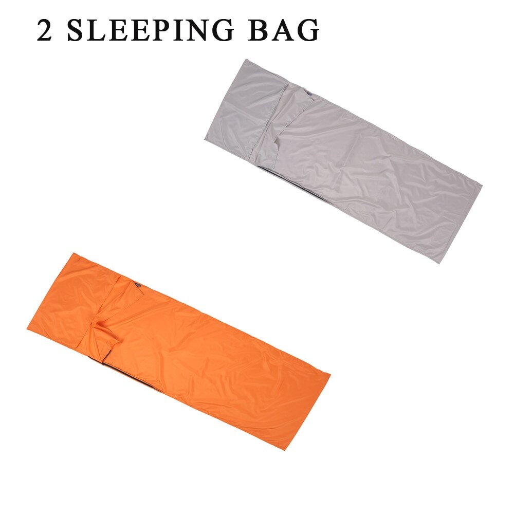 Tomshoo kampeerslaapzak, lazy bag 70*210cm outdoor hiking polyester pongee gezonde slaapzakvoering met kussensloop: Bordeauxrood