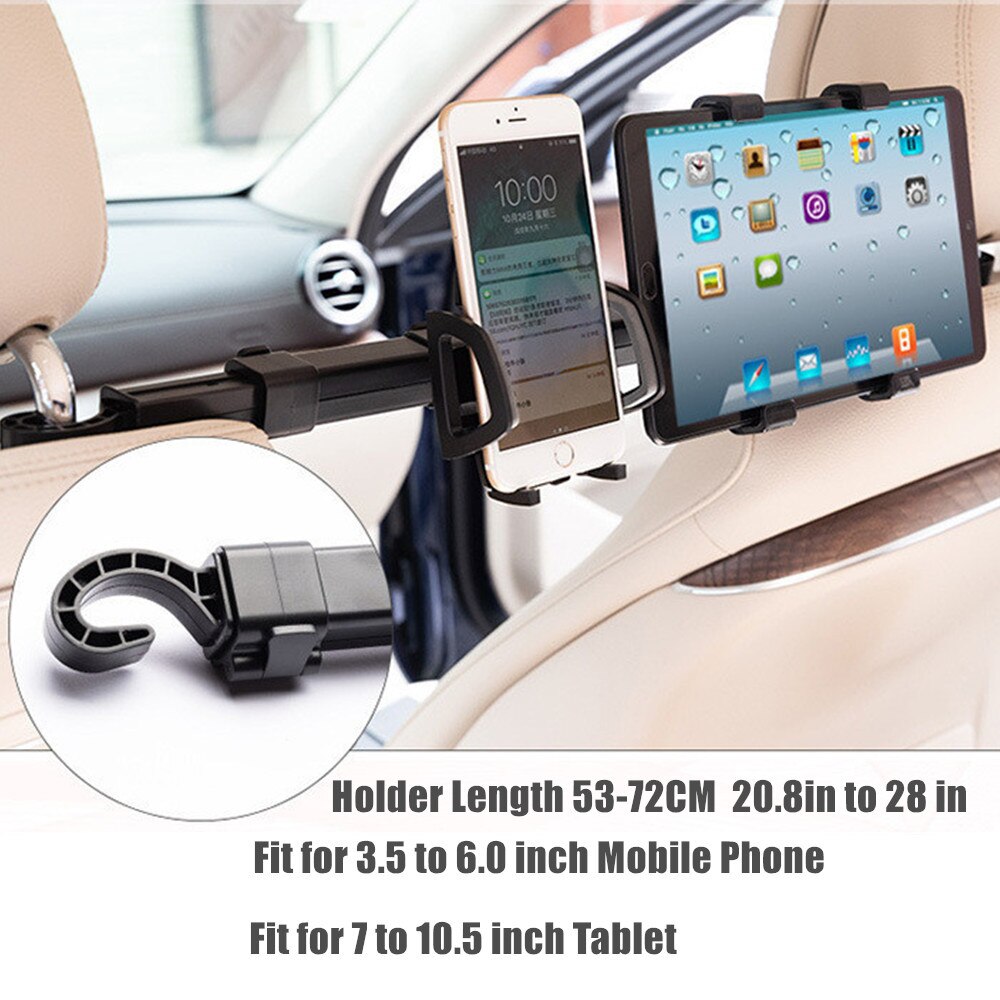 Soporte Universal para tableta de coche, accesorio para reposacabezas de asiento trasero de coche, accesorios para iPad, Xiaomi, Samsung y Lenovo
