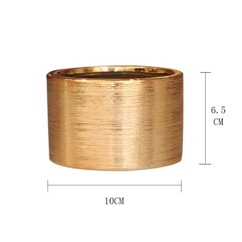 ! Modern Ceramic Flower Vase Plating Gold Ceramic Vase Planting Flowers Pot Aristocratic Room Decor Table Accessories G