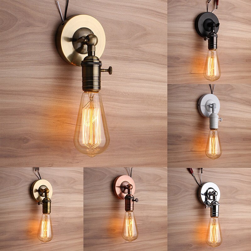 Wandlamp Blaker Lamp Base E27 Industriële Moderne Vintage Retro Antieke Plafond Light Bulb Lamp Holder Socket AC110-240V
