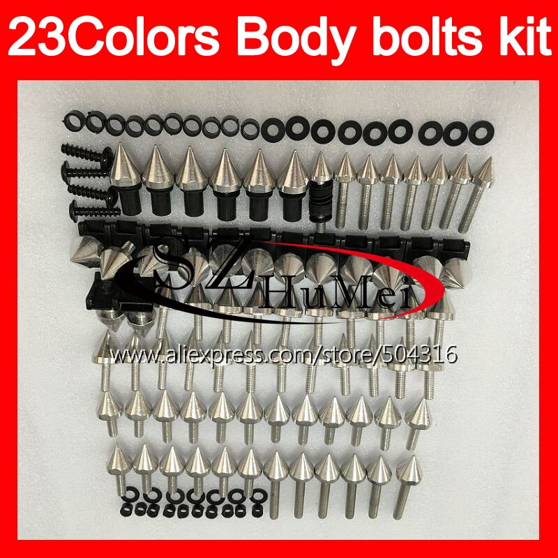 Kit complet de boulons de carénage pour suzuki gsxr 600 gsxr 750 01 02 03 gsxr 600 750 k1 r600 2001 2002 2003 vis et écrous de boulons de pare-brise