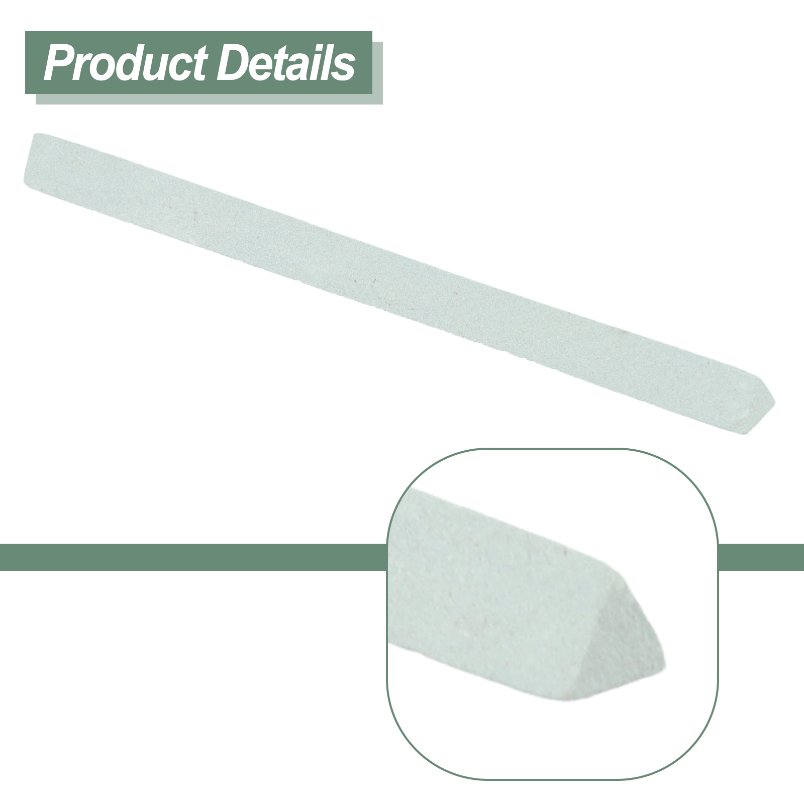 Jade-Schärfwerkzeug, grüner Siliziumkarbid-Sandstab, Siliziumkarbid-Sandstab, Schleifblock, rundes Dreieck, Körnung 240/320/400/600