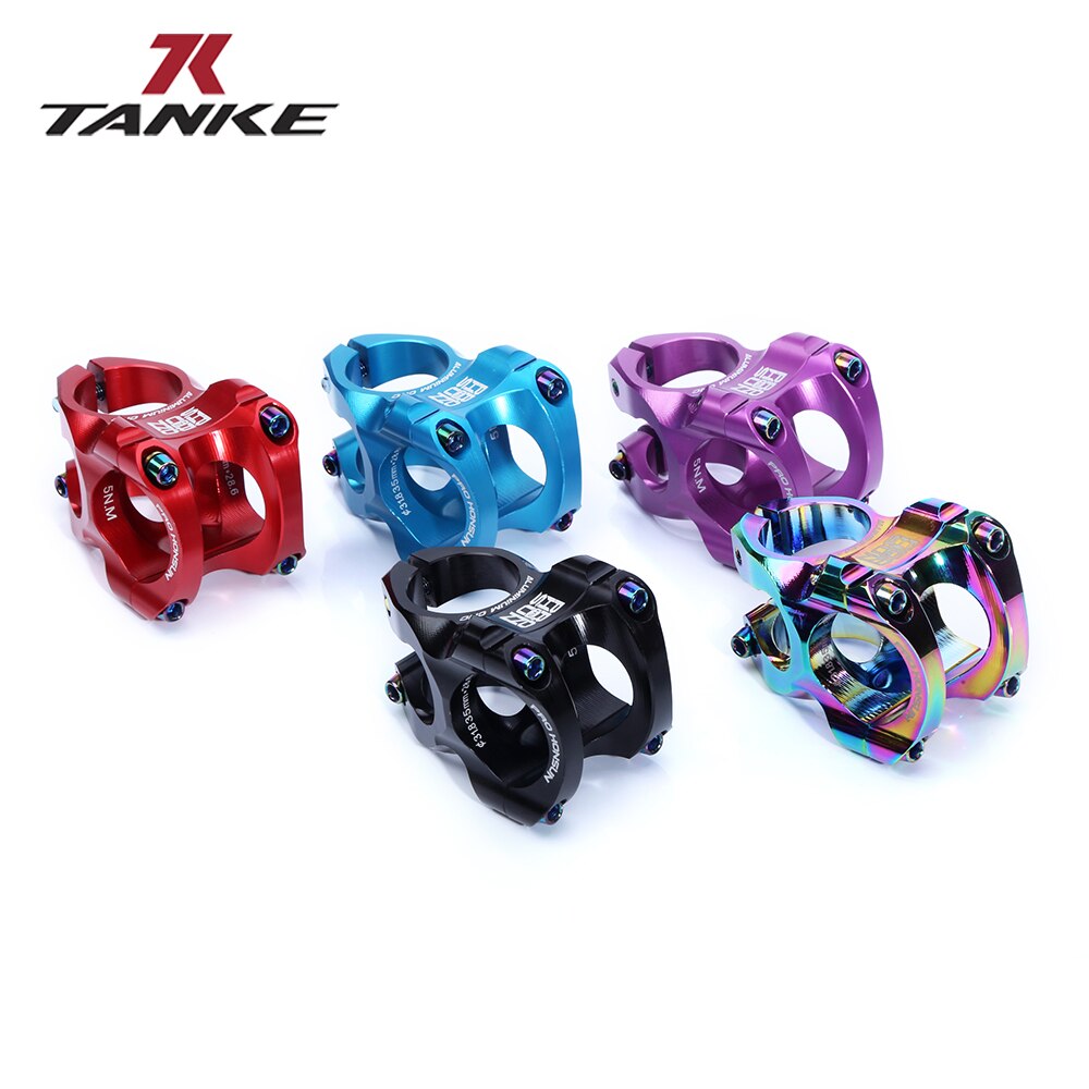 559 TANKE HONSUN MTB 35mm Stem CNC 31.8mm Handlebar Bicycle ultralight 0 Degree Rise FR AM Enduro 28.6mm Steer road Bike parts