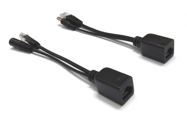 Passive 100Mbps Power Over Ethernet POE Adapter Cable RJ45 Poe Splitter Injector Connector Kit