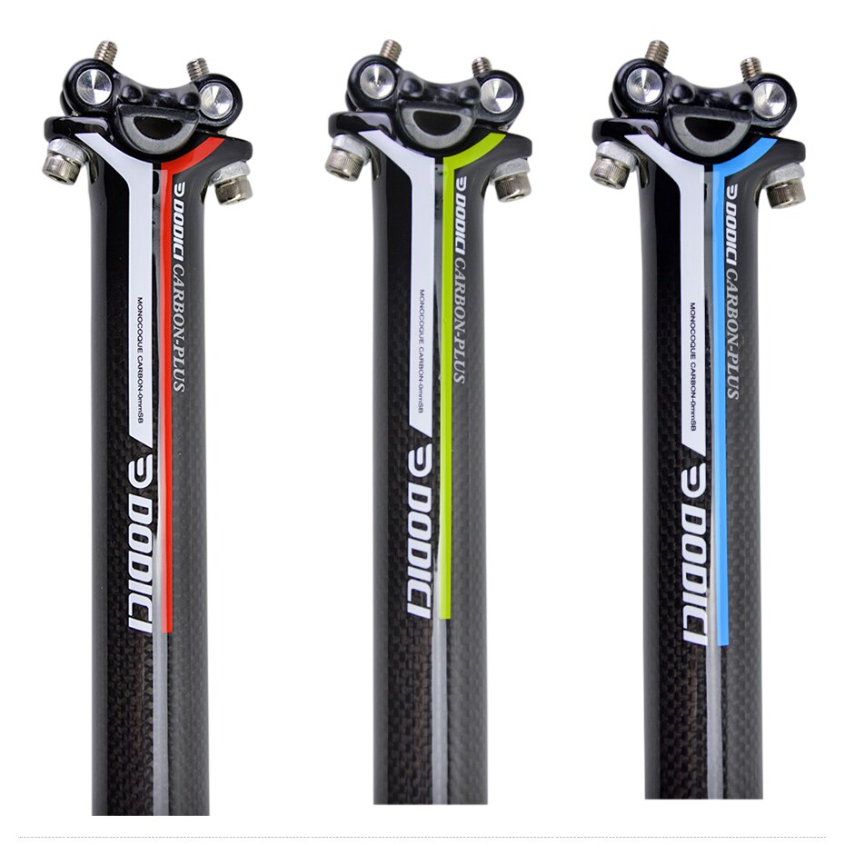 Dodici plus canote de bicicleta mtb/estrada, fibra de carbono, tubo de assento, peças de selim 3k 27.2/30.8/31.6*450mm