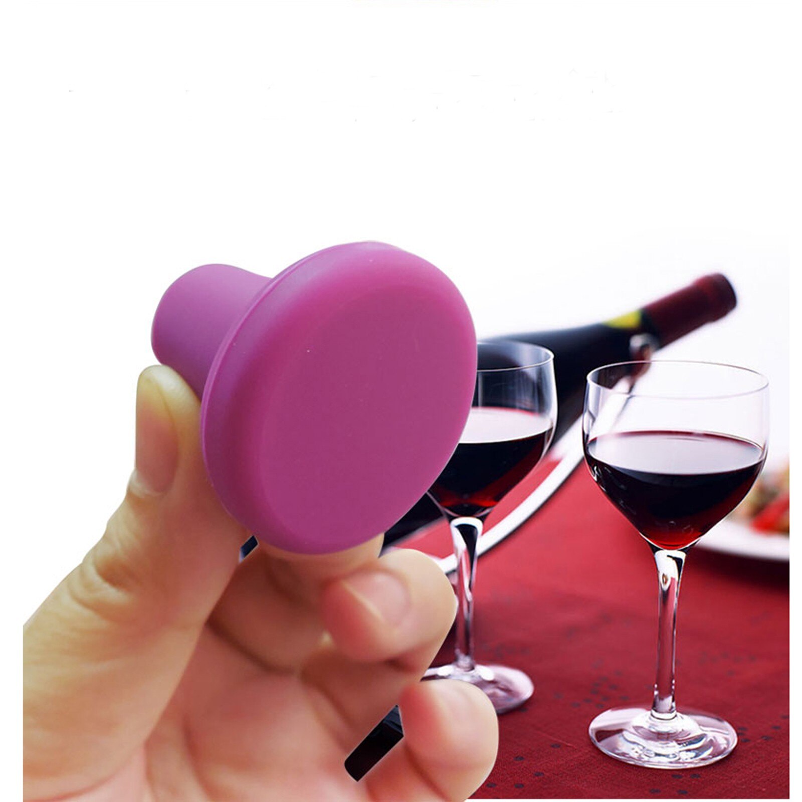 Fresh Wine Bottle Cap Silicone Wine Bottle Caps Fresh Wine Bottle Cap Sealing Wine Bottle Stoppers Accessories