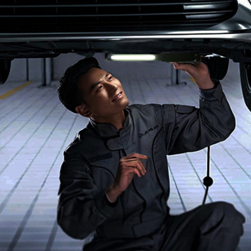 Portable COB LED Flashlight Rechargeable Adjustable LED Work Light Inspection Lamp Garage Light Hanging Torch Lamp