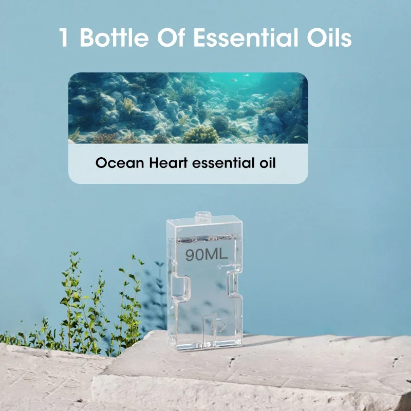 Machine d'aromathérapie sans fil, purificateur de désodorisant avec veilleuse, diffuseur de parfum d'huile essentielle, désodorisant de salon: vert clair