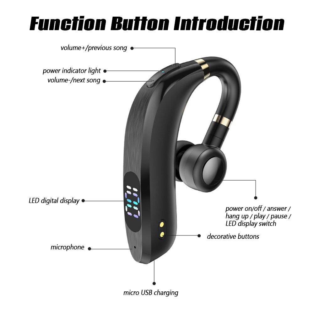 Mpow A30 Bluetooth V5.2 Koptelefoon Muziek Headset Met Waterdichte Hifi Stereo Geluid Ruisonderdrukkende Sport Draadloze Koptelefoon