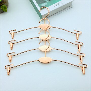 Rose Gold Rvs Multifunctionele Kleerhangers Broek Opslag Hangers Doek Rack Multilayer Opslag Doek Hanger: rose gold  1