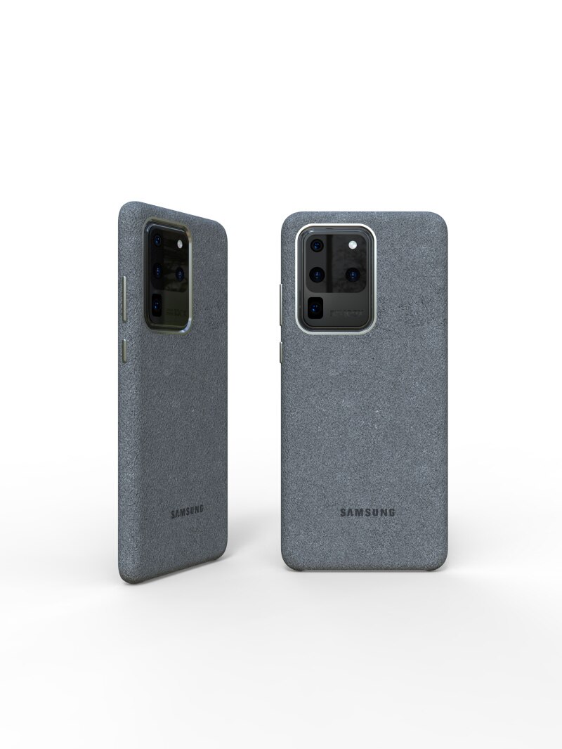 Samsung s20 ultra capa 100% original genuína, capa para galaxy s20plus s20 plus alcantara capa de couro premium e proteção completa em 5 cores: For S20 Ultra / Cinza