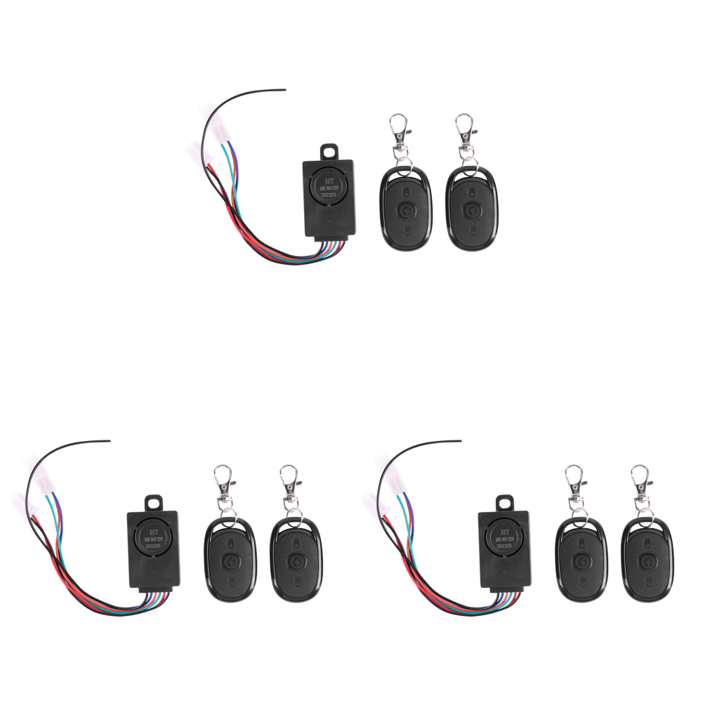 E-Bike-Alarmsystem, 36–72 V, 125 dB, Diebstahlschutz für Elektroroller, Fahrrad, Sicherheit, Anti-Verlust-Fernbedienung, Detektor, Alarm, 1–3 Set: plum