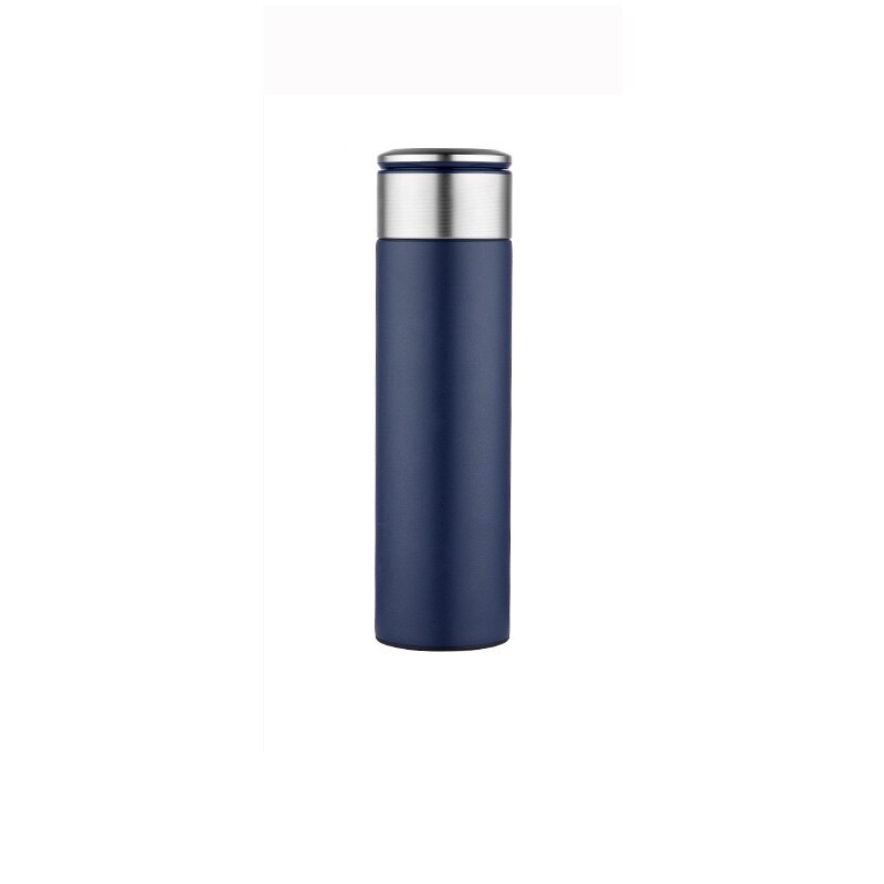 Termoflaske tefilter med te adskillelse filter infusionsvæske termos krus vakuum kolbe flaske forretningsmand 420ml/520ml: 520ml / Blå