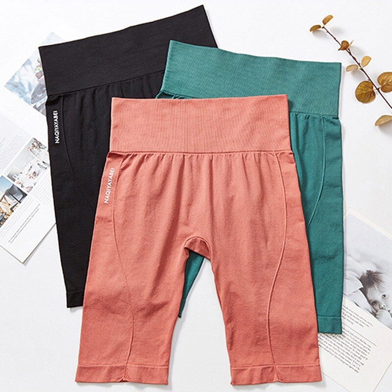 Sfit high waist workout shorts vital seamless fitness yoga short scrunch butt yoga running short sport women gym leggings