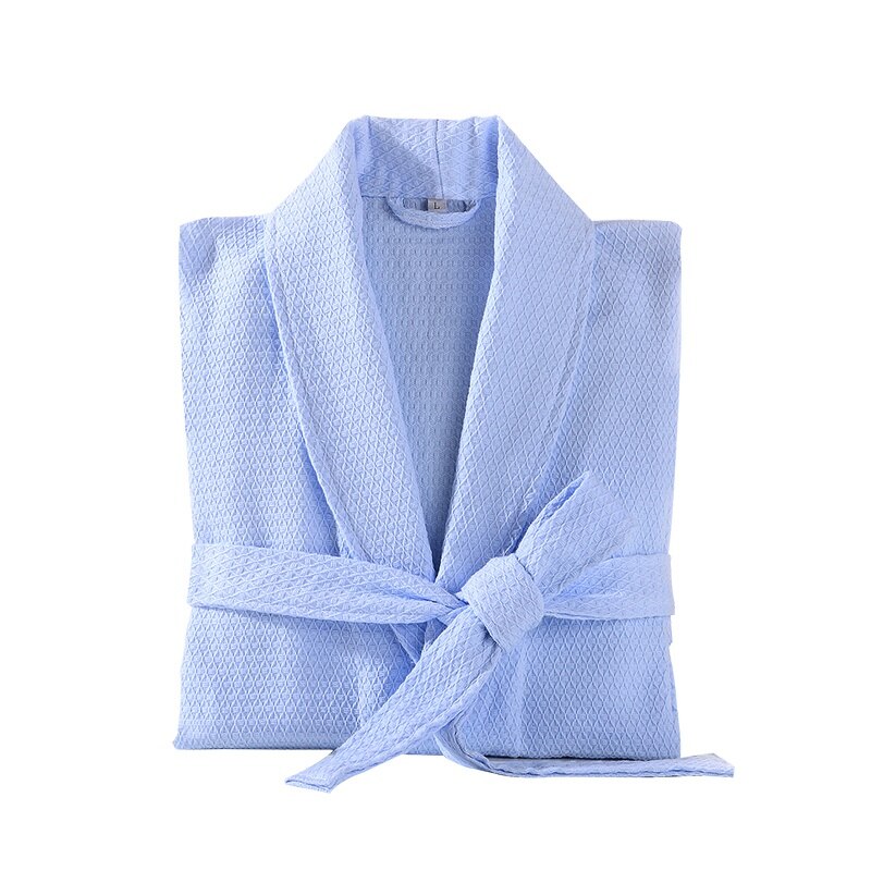 100% Katoen Mannen Badjas Borduren Wafel Zachte Kimono Gewaad Hotels absorberende Nacht Kamerjas pijamas Bruidsmeisje unisex Robe