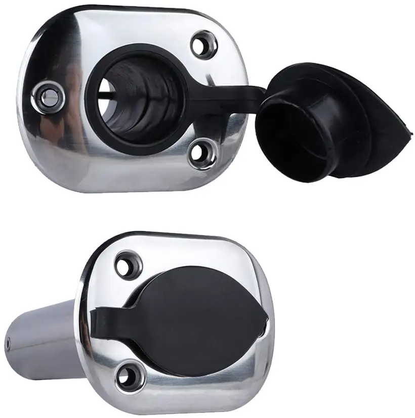2x Roestvrijstalen Bootaccessoires Van Scheepskwaliteit, Flush Mount, 15, 30, 90 Graden Visstaafhouder, Mariene