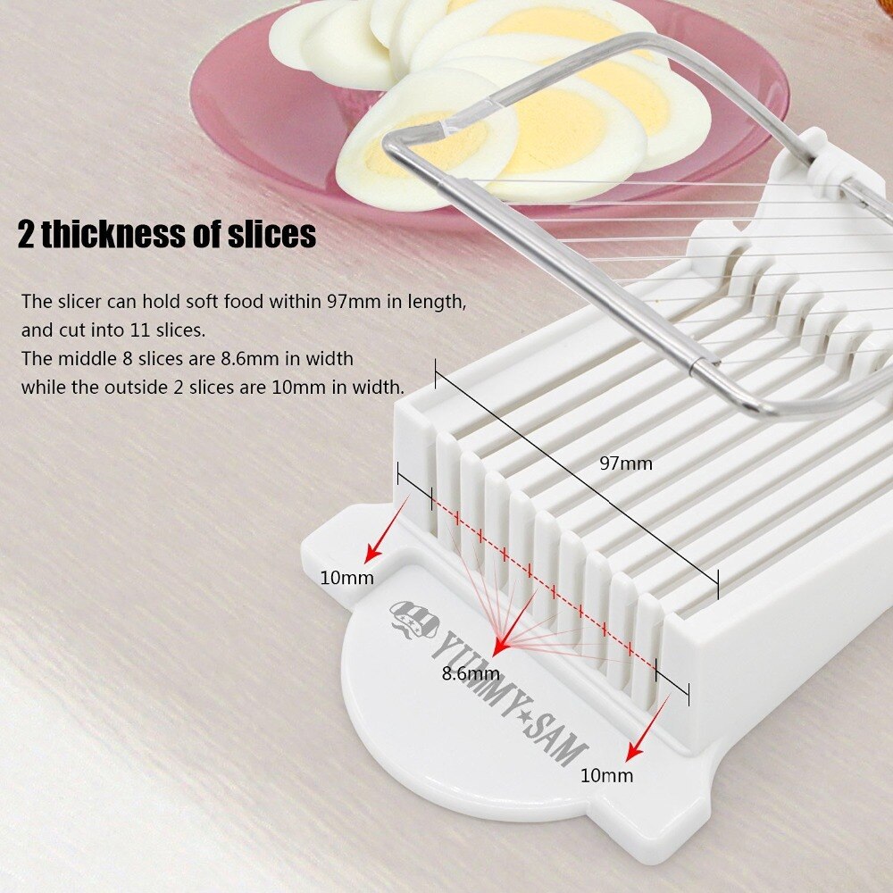 1Pcs X Luncheon Meat Slicer Cheese Boiled Egg Ham Cutter Fruit Slicer BPA Free 180 degree Rotatio