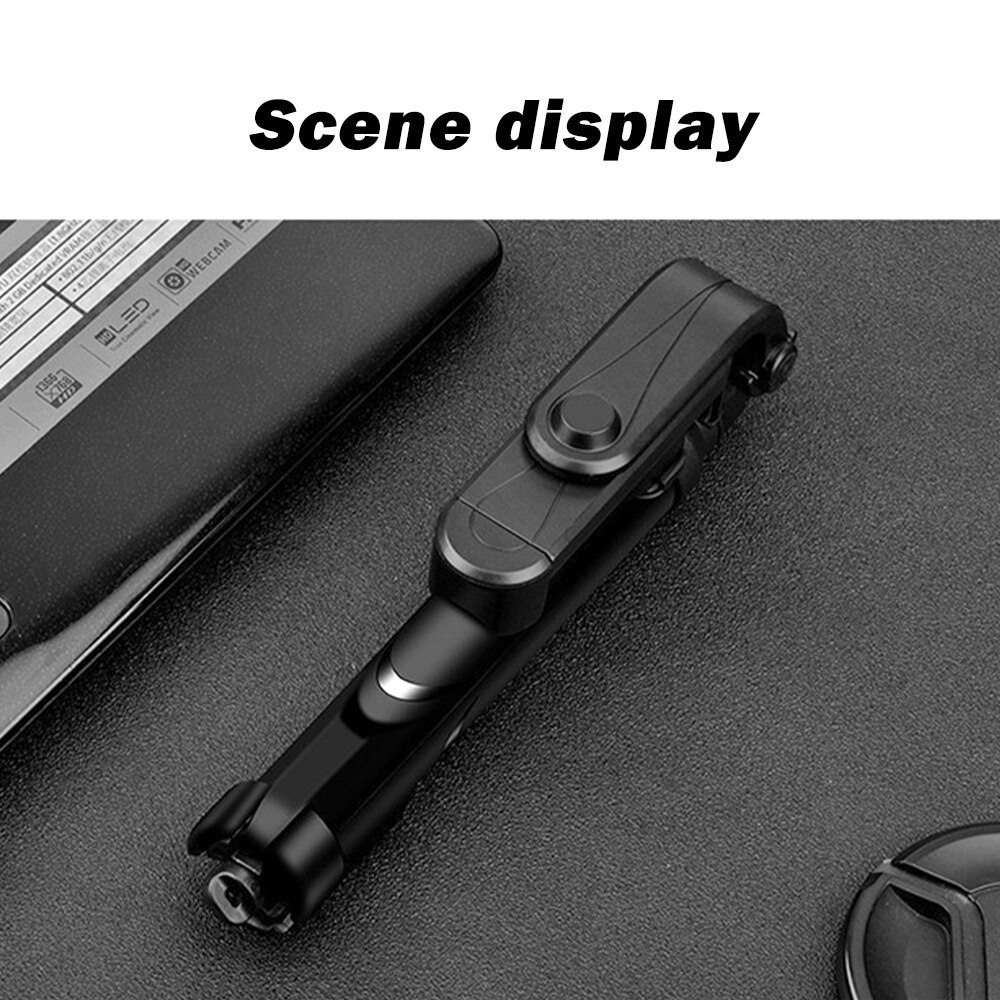 Bluetooth Selfie Stick Tripod Foldable Mini Remote Control Tripod Expandable Handheld Monopod Live Photo Holder for IOS Android: Default Title