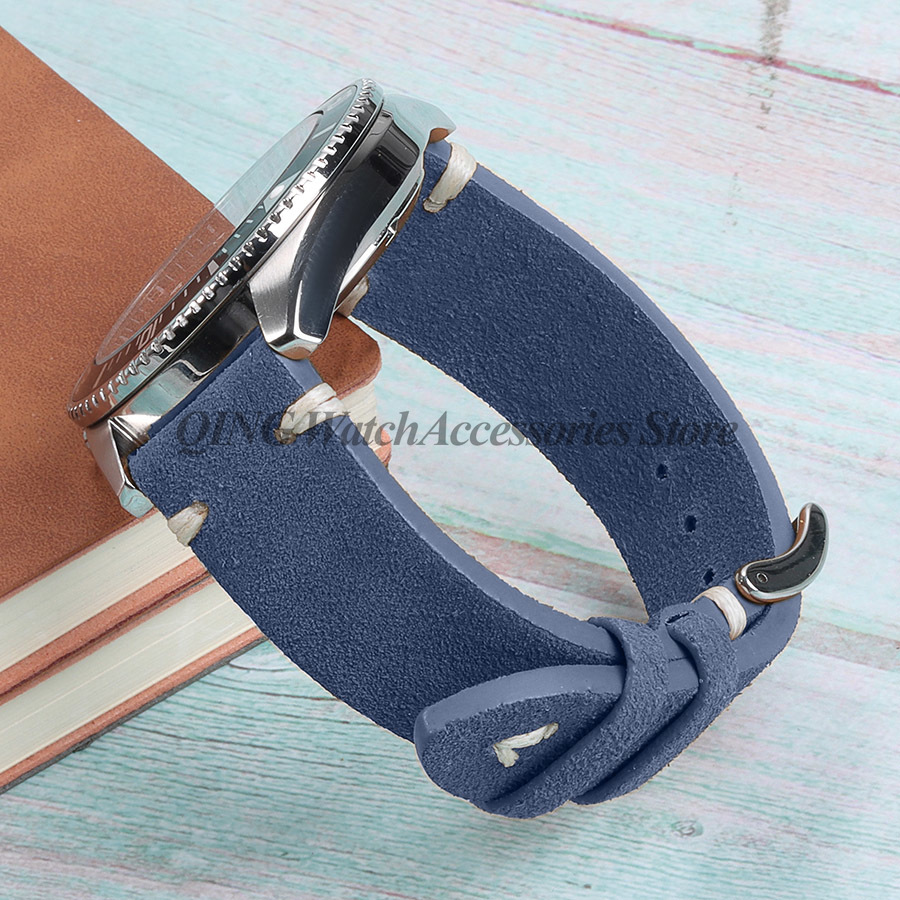 Cinturino per orologio in vera pelle con cuciture – Grandado